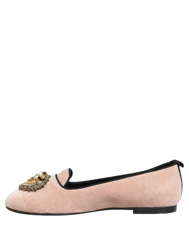 Pink Velvet Devotion Loafers Flats Shoes