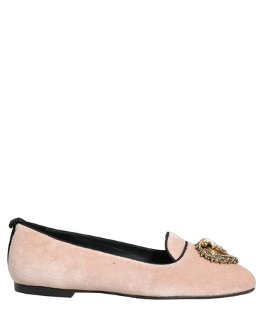 Pink Velvet Devotion Loafers Flats Shoes
