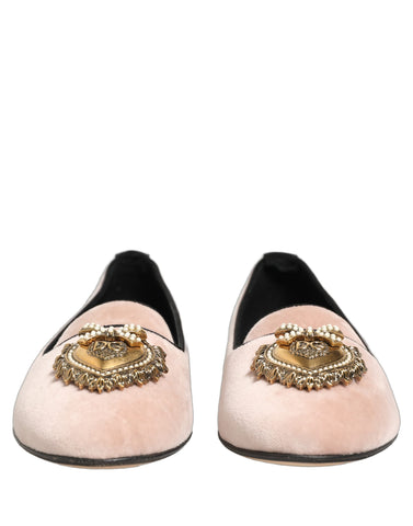 Pink Velvet Devotion Loafers Flats Shoes
