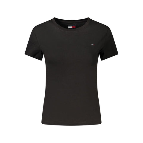 Black Cotton Women's T-Shirt