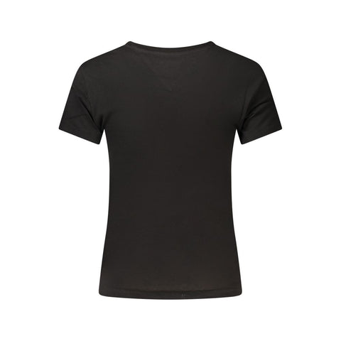 Black Cotton Women's T-Shirt