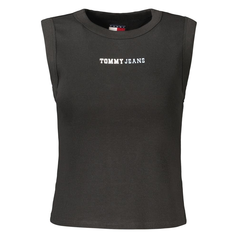 Black Cotton Women's Tank Top