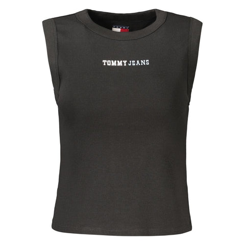 Black Cotton Women's Tank Top