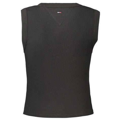 Black Cotton Women's Tank Top