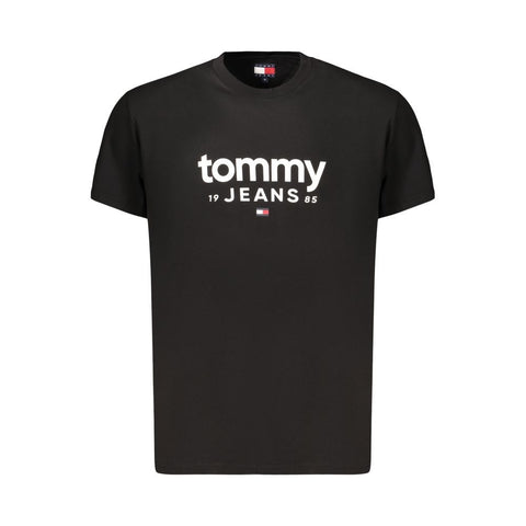 Black Cotton Mens T-Shirt
