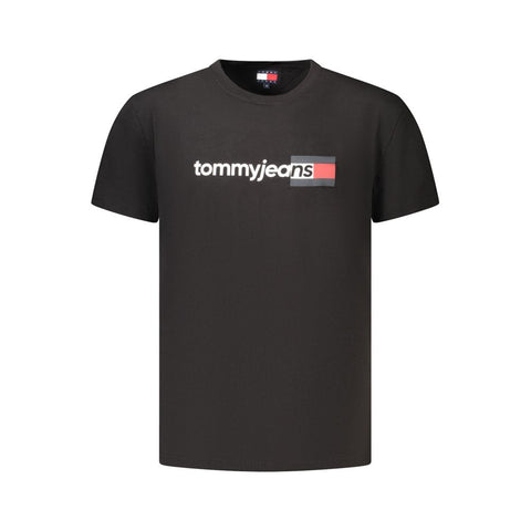 Black Cotton Men's T-Shirt