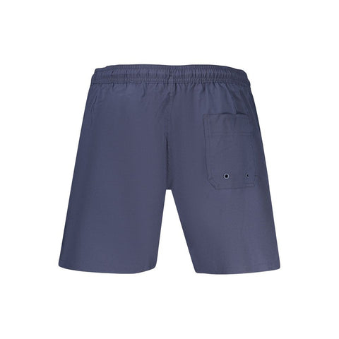 Blue Polyester Men's Swim Shorts