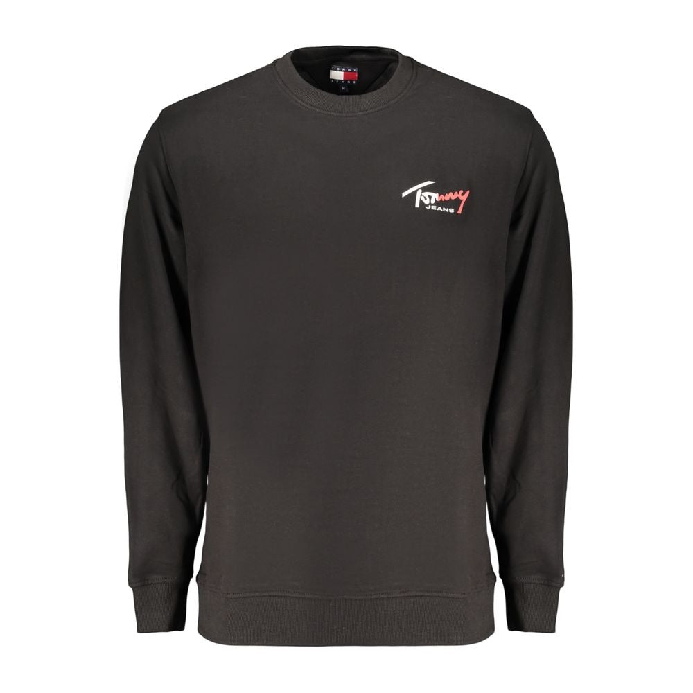 Black Cotton Men's Sweatshirt
