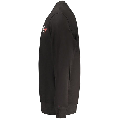 Black Cotton Men's Sweatshirt
