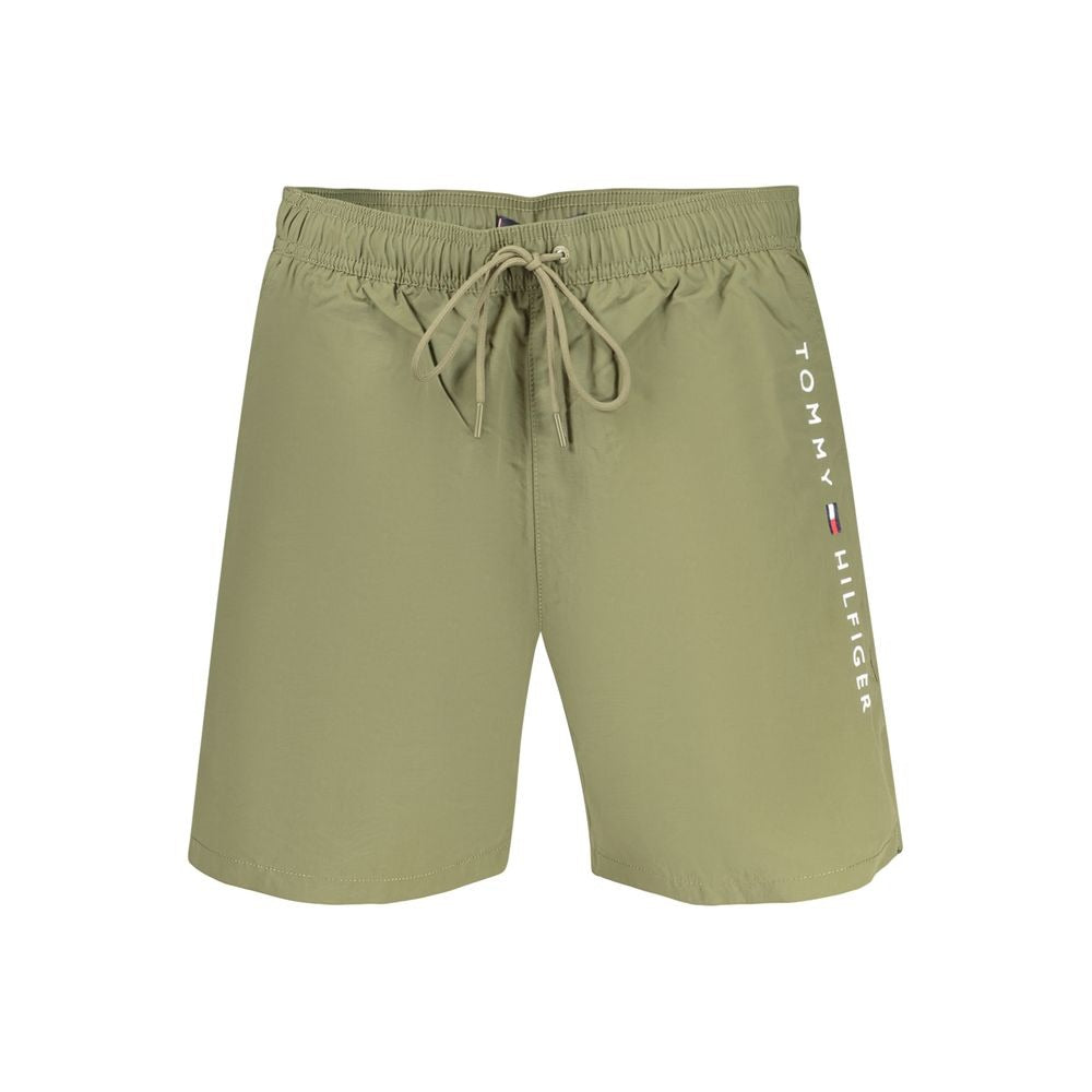 Green Polyester Men's Boxer