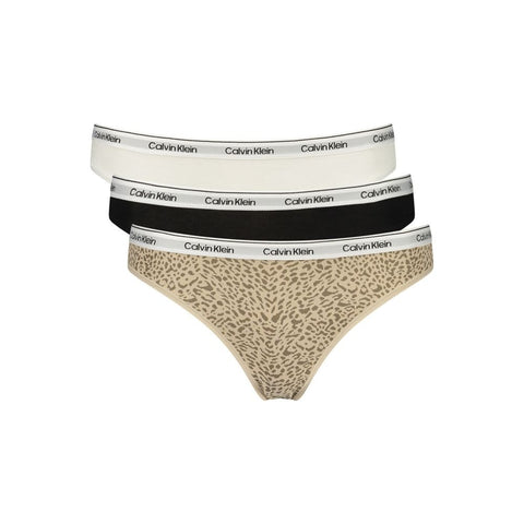 Black Cotton Women's Bikini