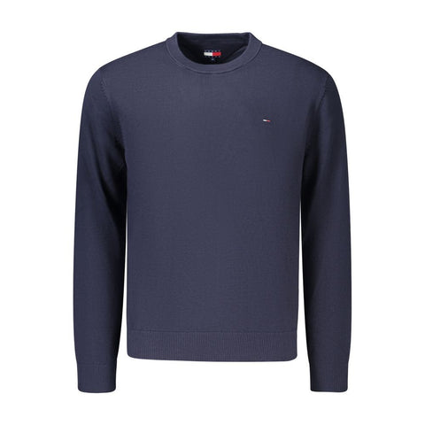 Blue Cotton Mens Knitwear