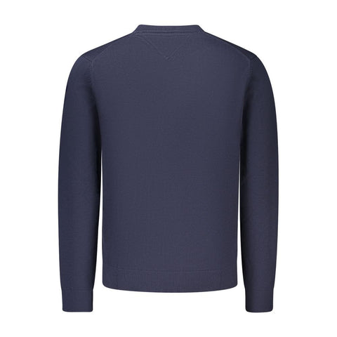 Blue Cotton Mens Knitwear