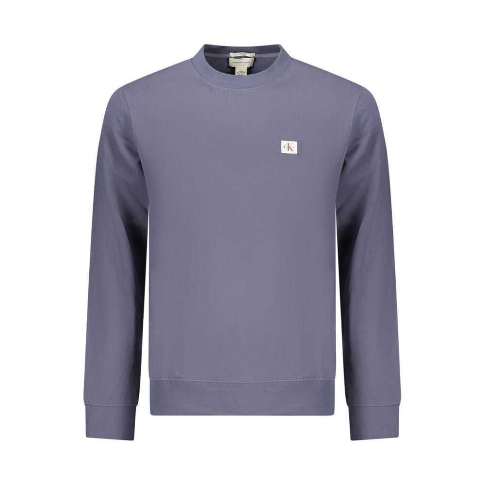Blue Cotton Men's Sweatshirt