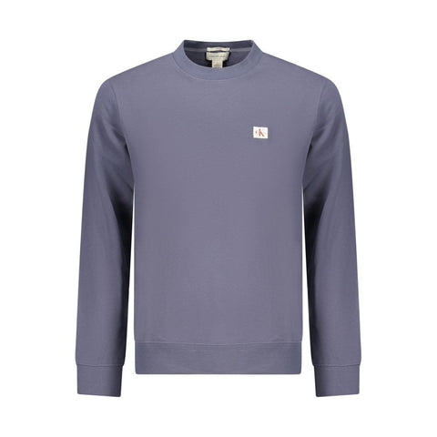 Blue Cotton Men's Sweatshirt