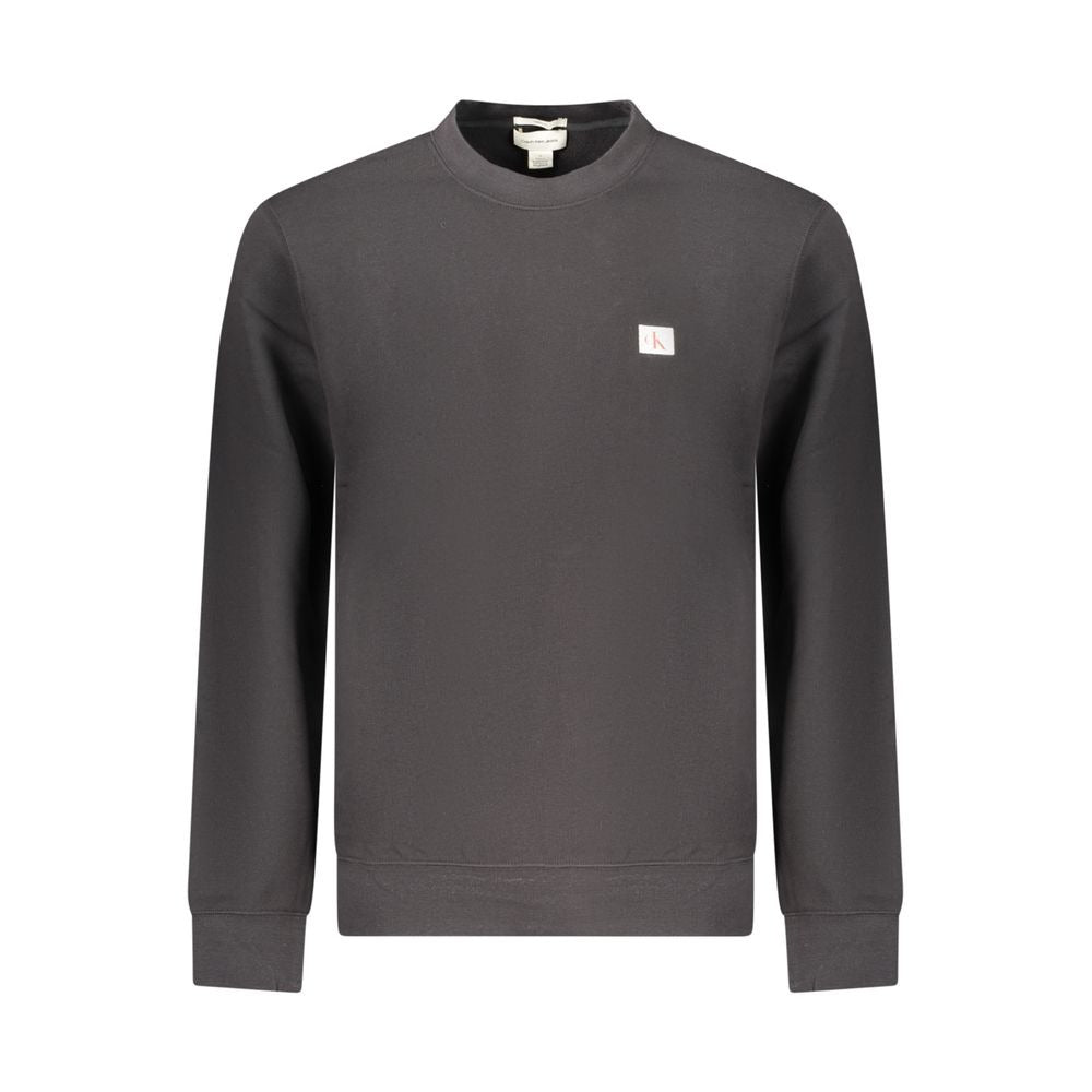 Black Cotton Men's Sweatshirt
