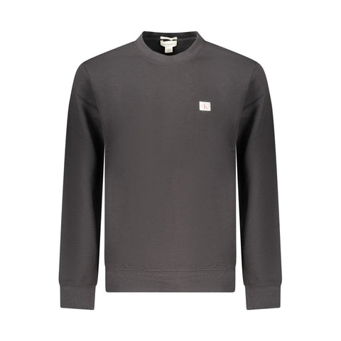 Black Cotton Men's Sweatshirt