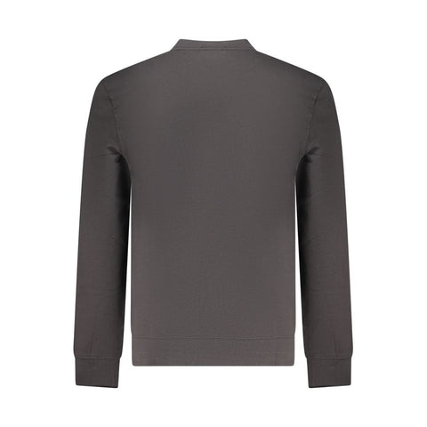 Black Cotton Men's Sweatshirt