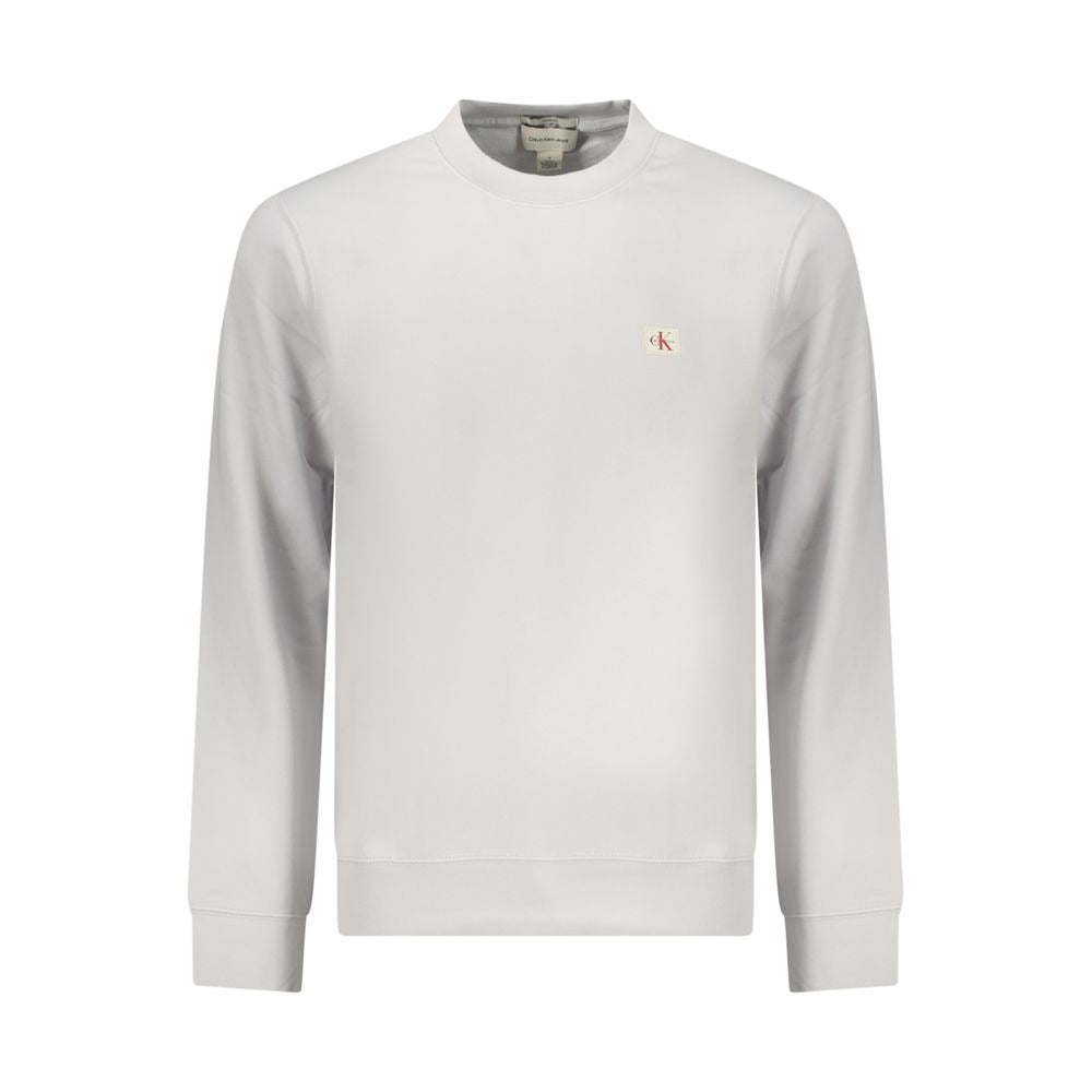 Gray Cotton Men Sweatshirt