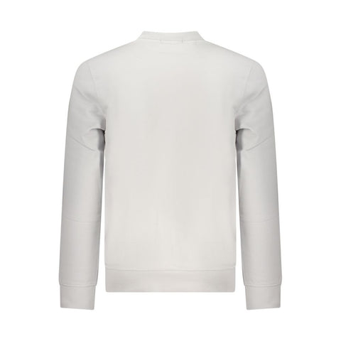 Gray Cotton Men Sweatshirt