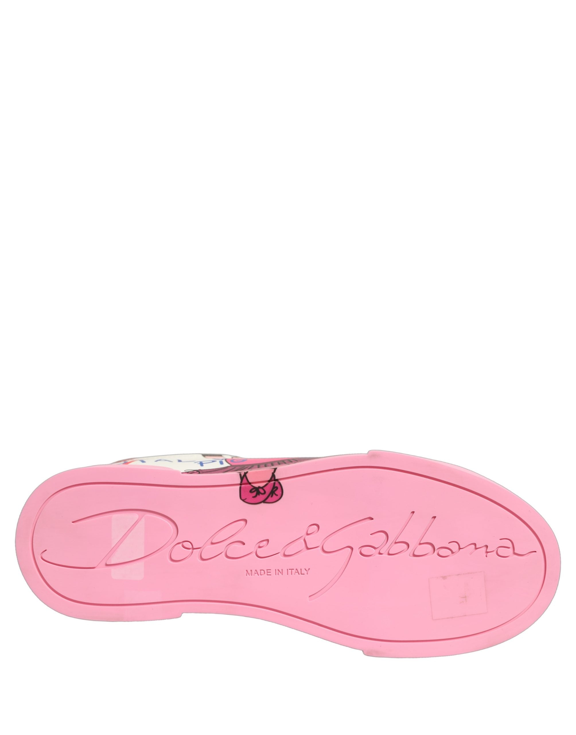 White Pink Portofino Royal Pig Sneakers Shoes