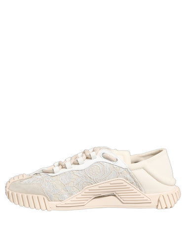White Lace NS1 Low Top Sneaker Sports Shoes