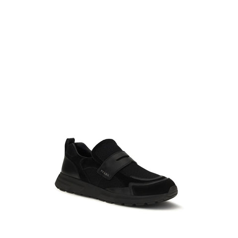 Black Calf Leather Bos Taurus Athletic Sneakers