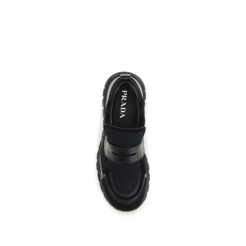 Black Calf Leather Bos Taurus Athletic Sneakers