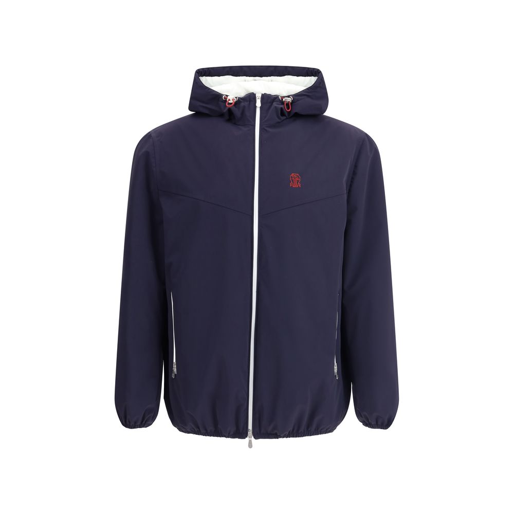 Blue Nylon Shell Jacket