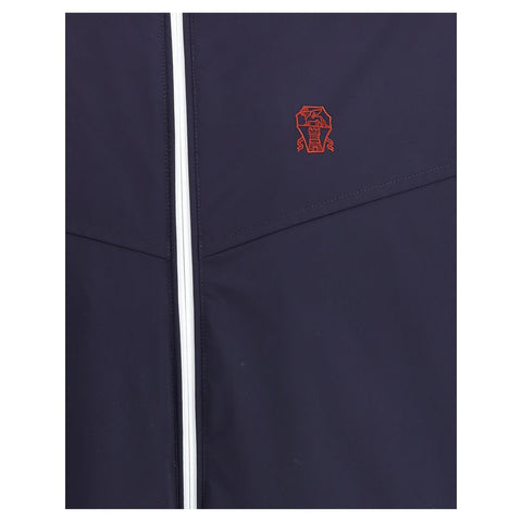 Blue Nylon Shell Jacket