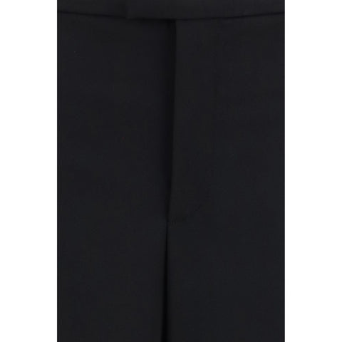 Black Wool Oves Aries Casual Pants
