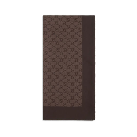 Brown Silk Foulard