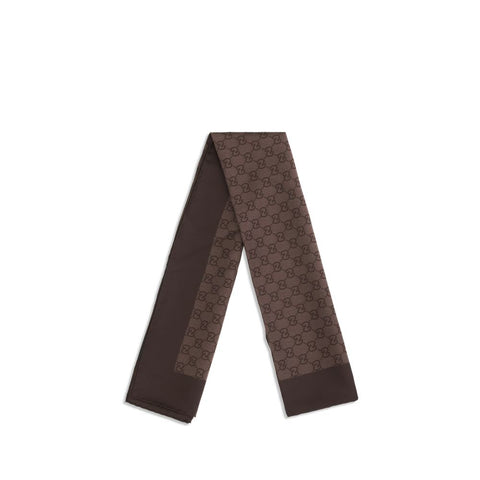 Brown Silk Foulard