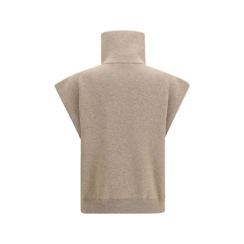 Beige Cashmere Cardigan