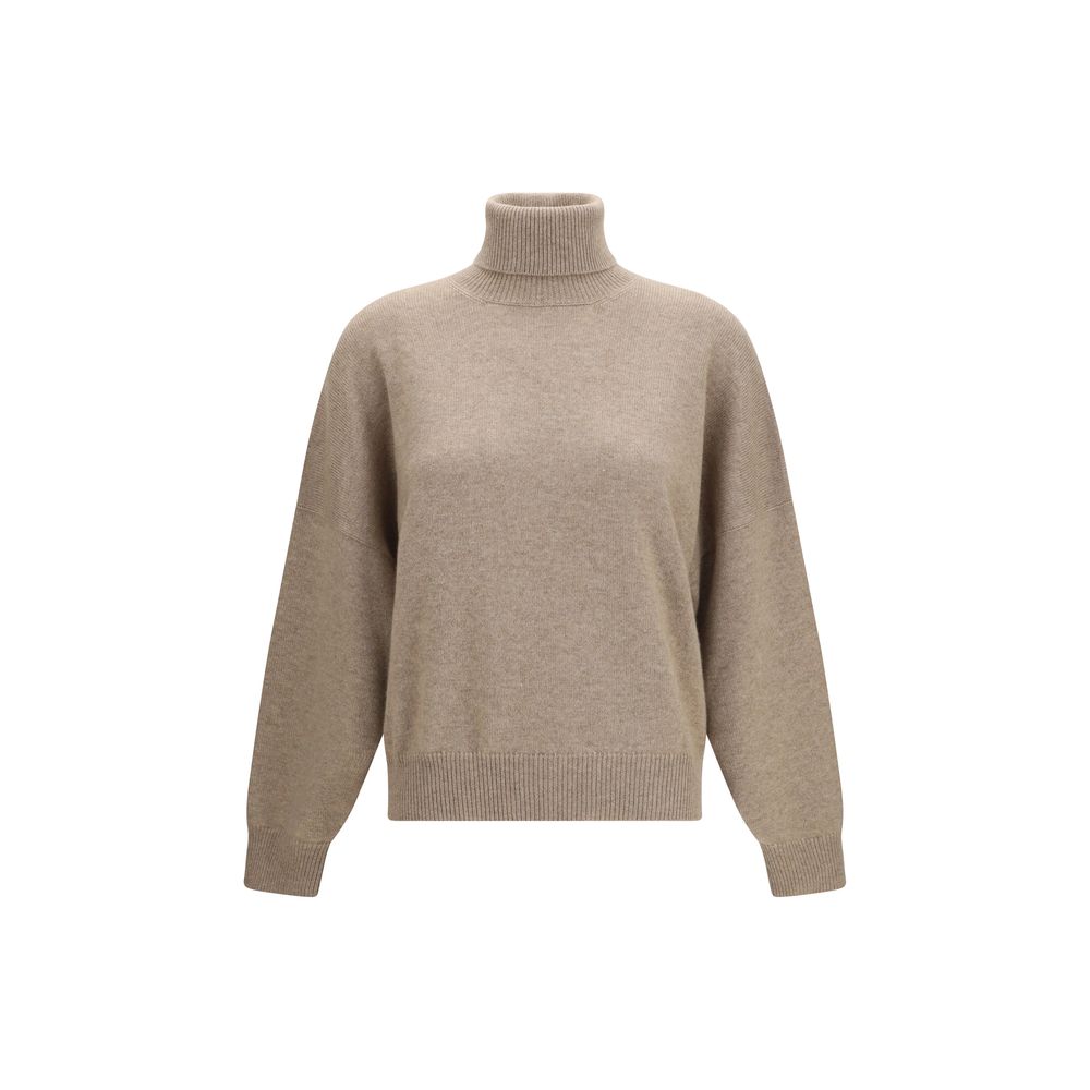 Brown Cashmere Turtleneck