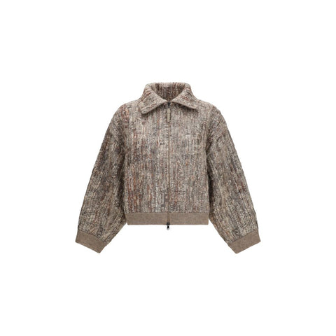 Beige Mohair Cardigan