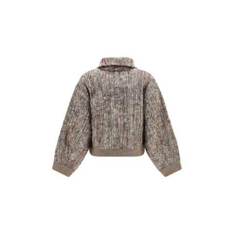 Beige Mohair Cardigan