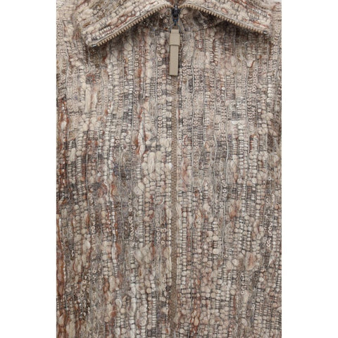 Beige Mohair Cardigan