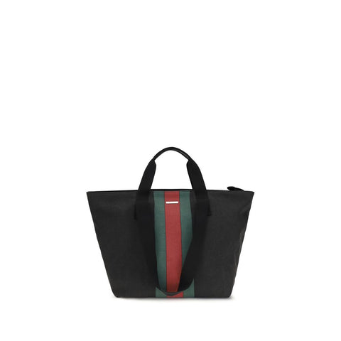 Black Fabric Shoulder Bag