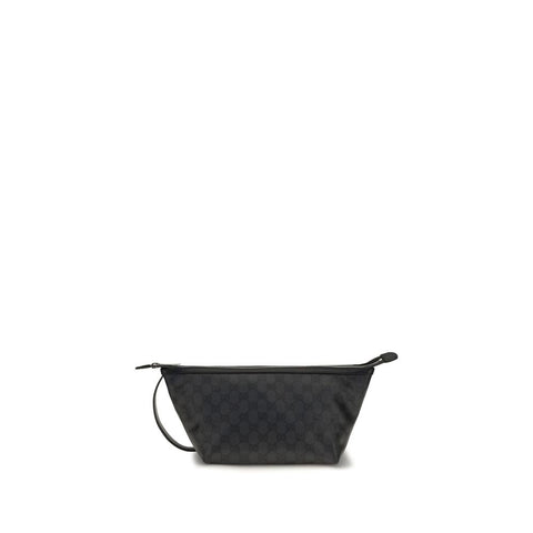 Black Cotton Clutch Bag