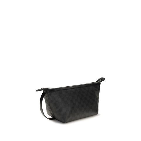 Black Cotton Clutch Bag