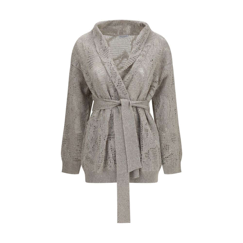 Beige Linen Cardigan