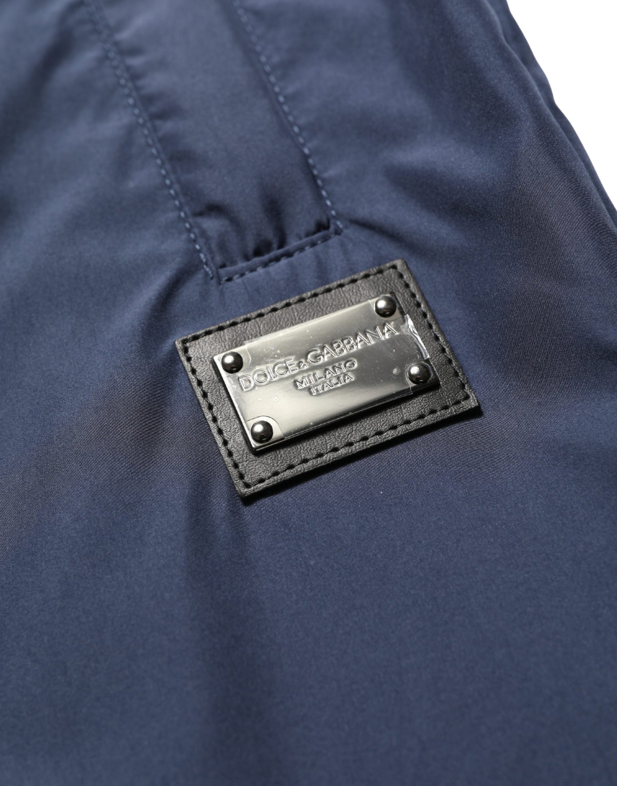 Dark Blue Polyester Jogger Sweatpants Pants