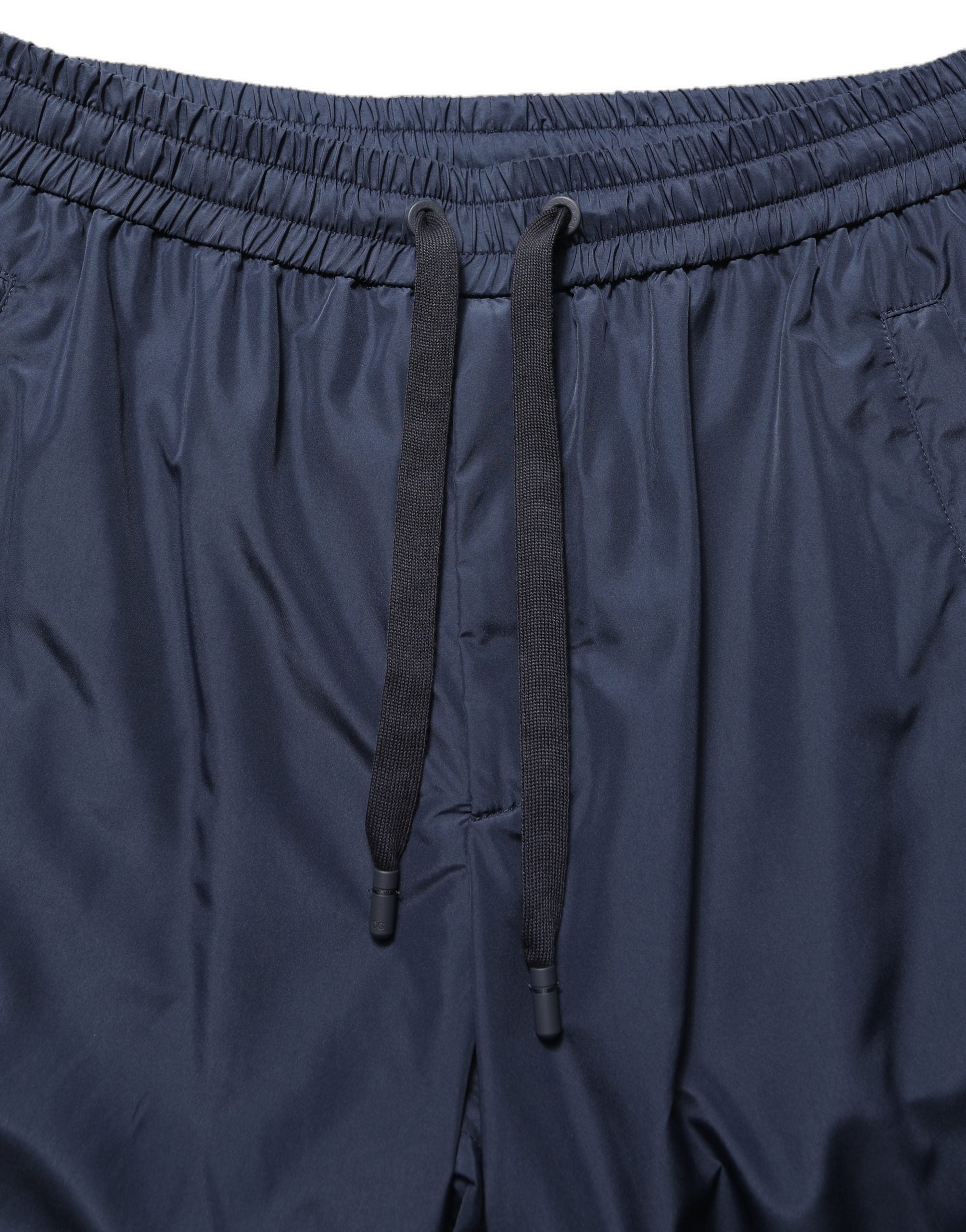 Dark Blue Polyester Jogger Sweatpants Pants