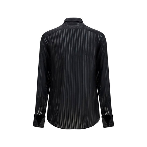Black Silk Dress Shirt