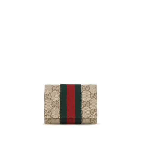 Beige Cotton Wallet