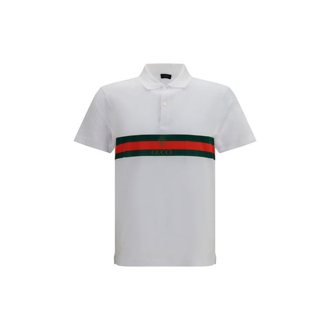 White Cotton Polo Shirt