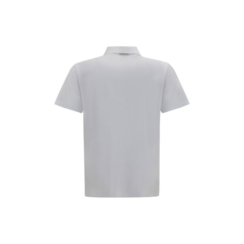 White Cotton Polo Shirt