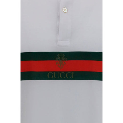 White Cotton Polo Shirt