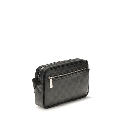 Black Cotton Shoulder Bag